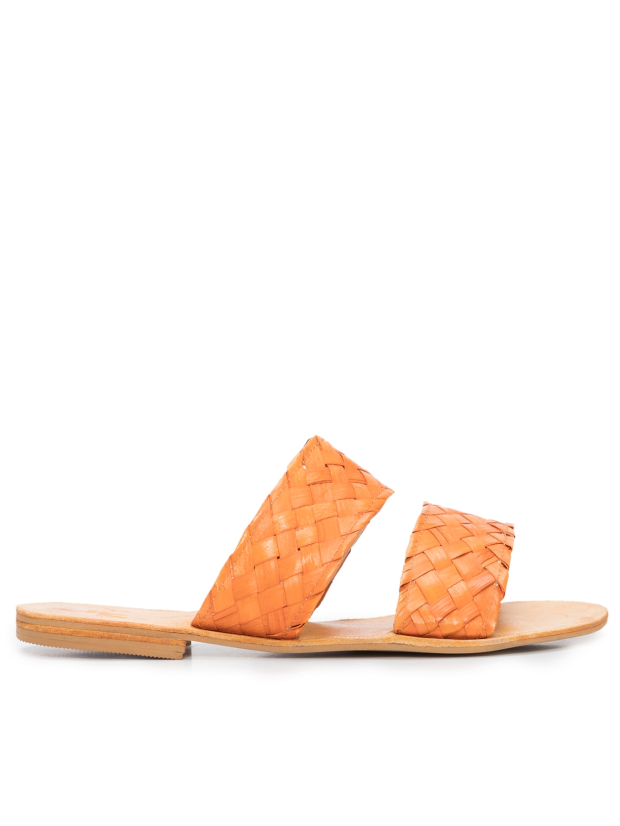 Sandália Feminina Flat Ondas - Laranja
