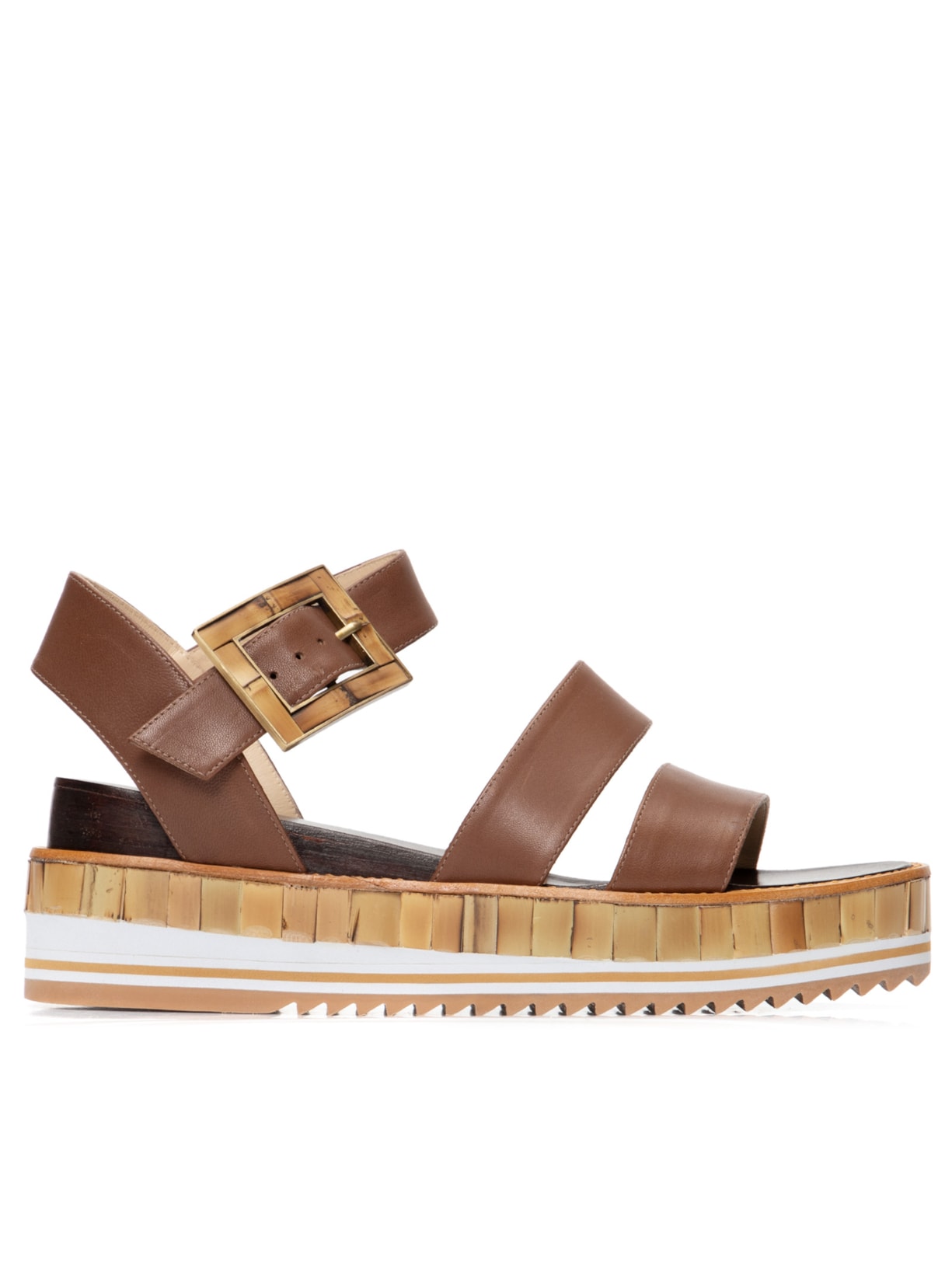 Sandália Feminina Flatform Bamboo - Marrom