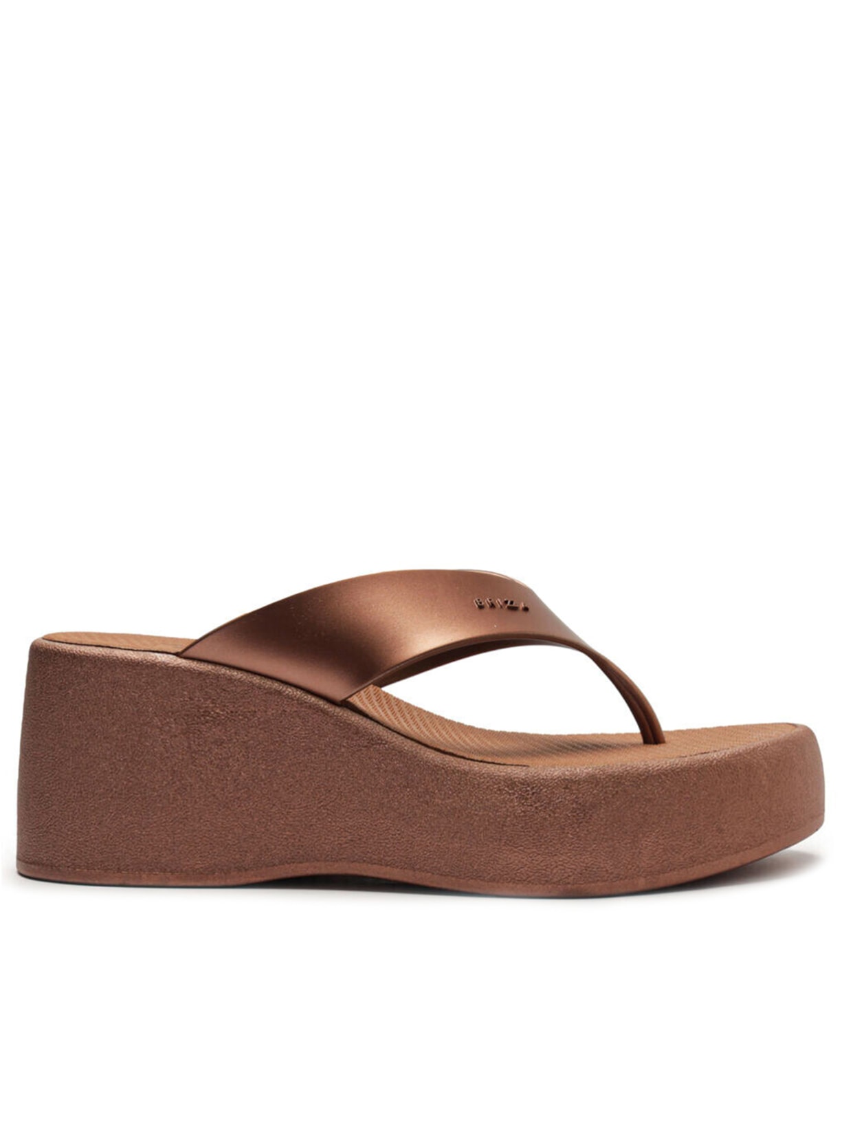 Sandália Feminina Flatform Barcelona - Marrom