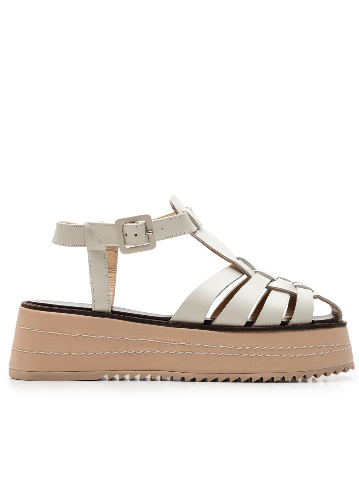Sandália Feminina Flatform Lulu - Off White
