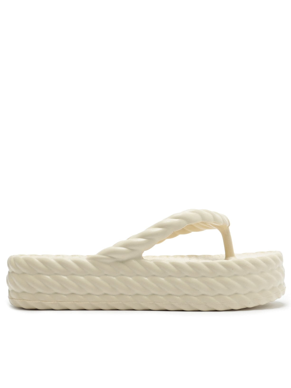 Sandália Feminina Flatform Marrocos Mid - Off White