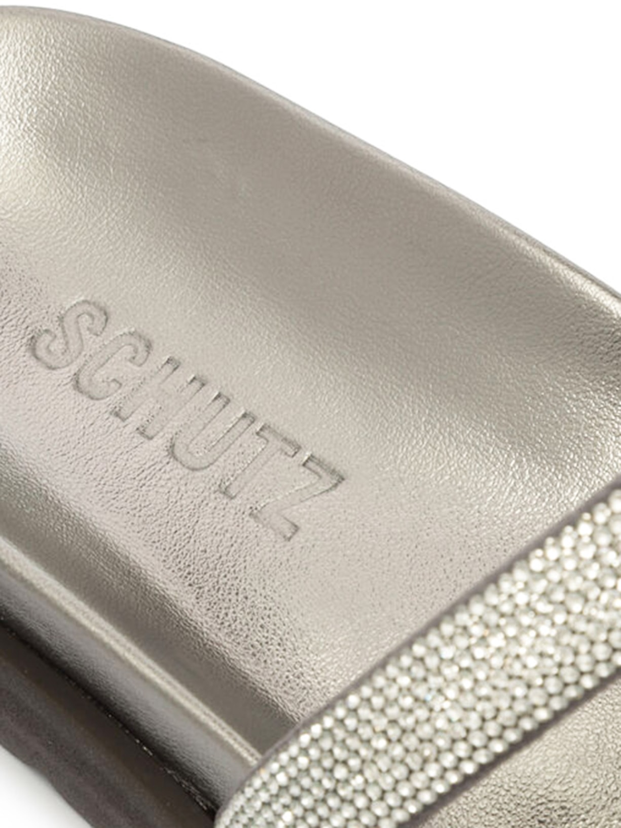 Sandália Feminina Flatform Sparks Palm Prata Schutz