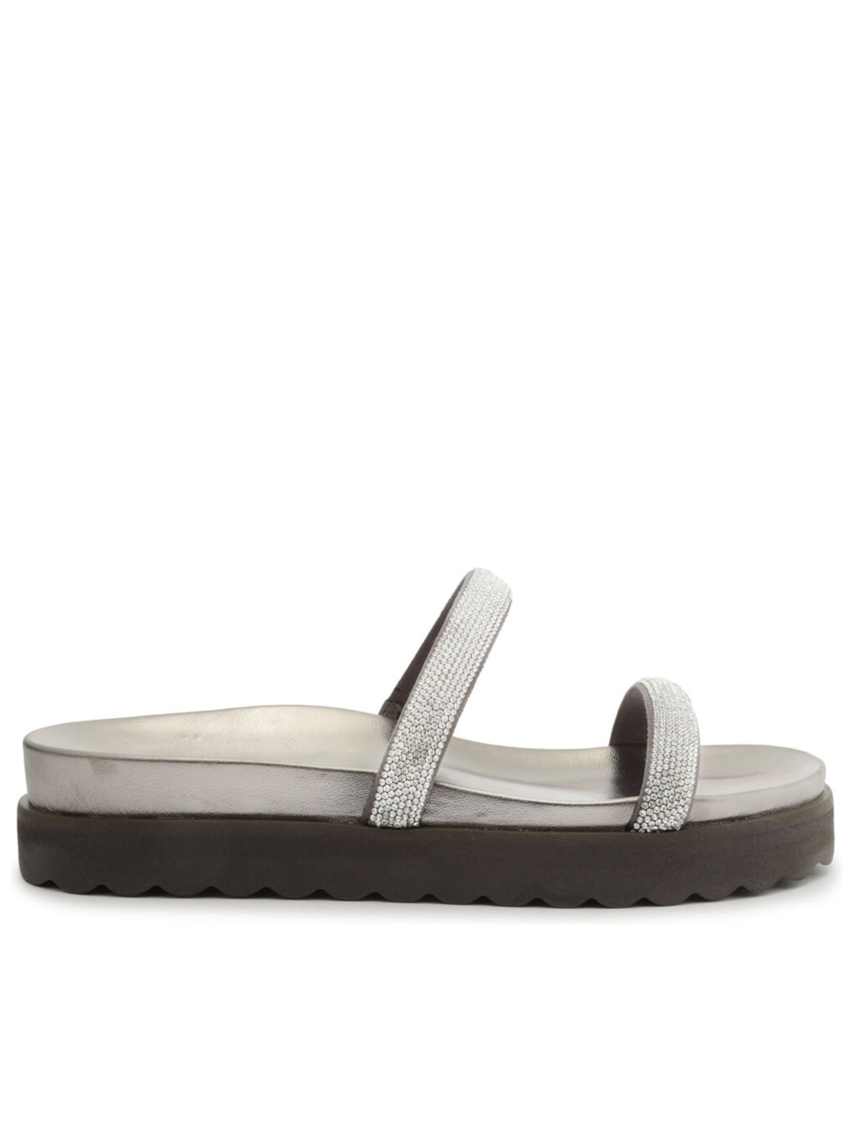 Sandália Feminina Flatform Sparks Palm - Prata