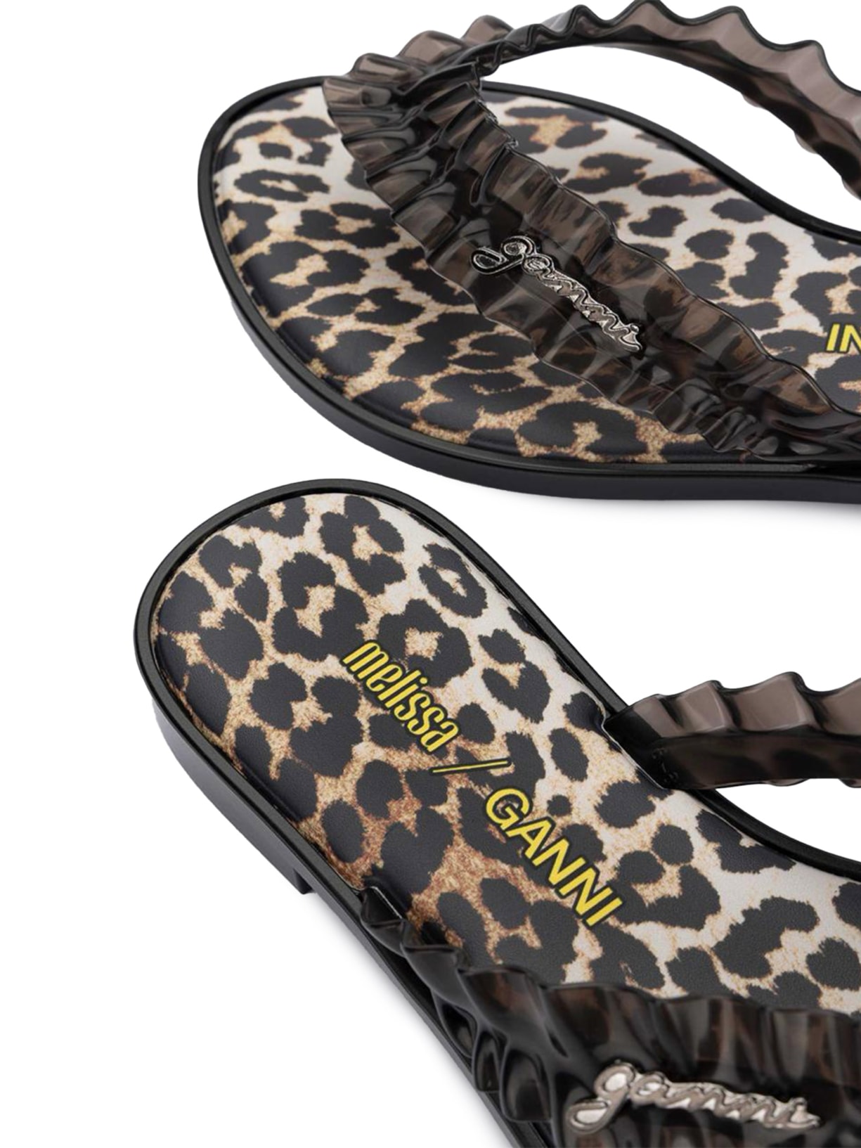 Sandália Feminina Flip Flop Slim Preto Melissa + Ganni