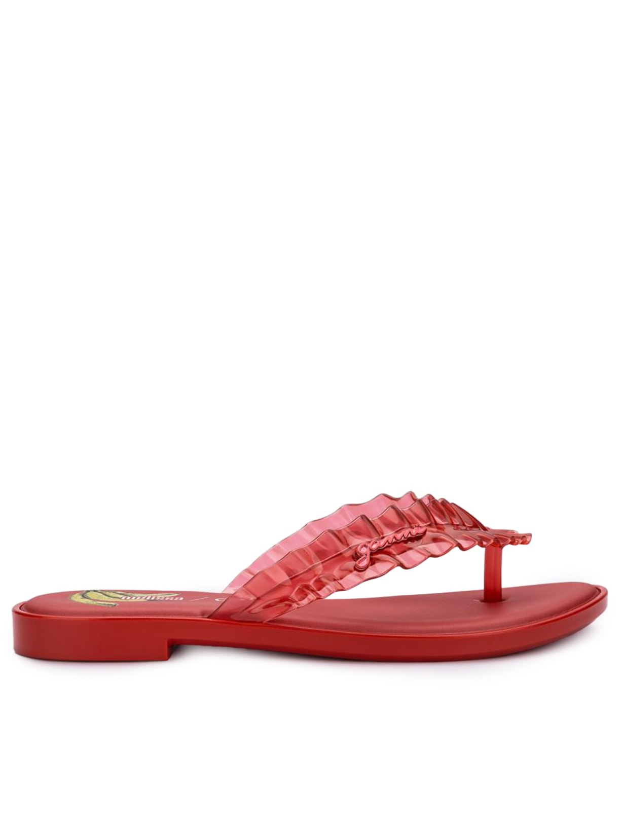 Sandália Feminina Flip Flop Slim Vermelho Melissa + Ganni