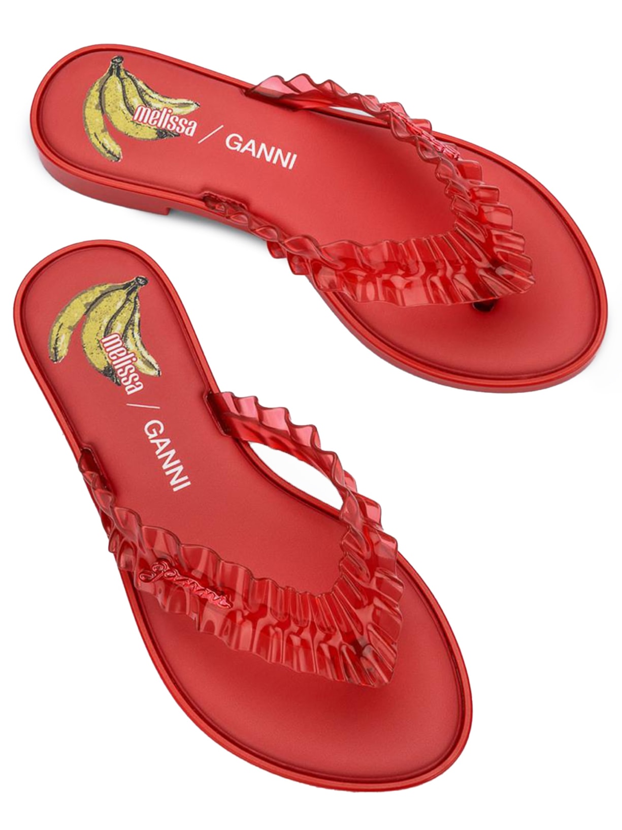 Sandália Feminina Flip Flop Slim Vermelho Melissa + Ganni