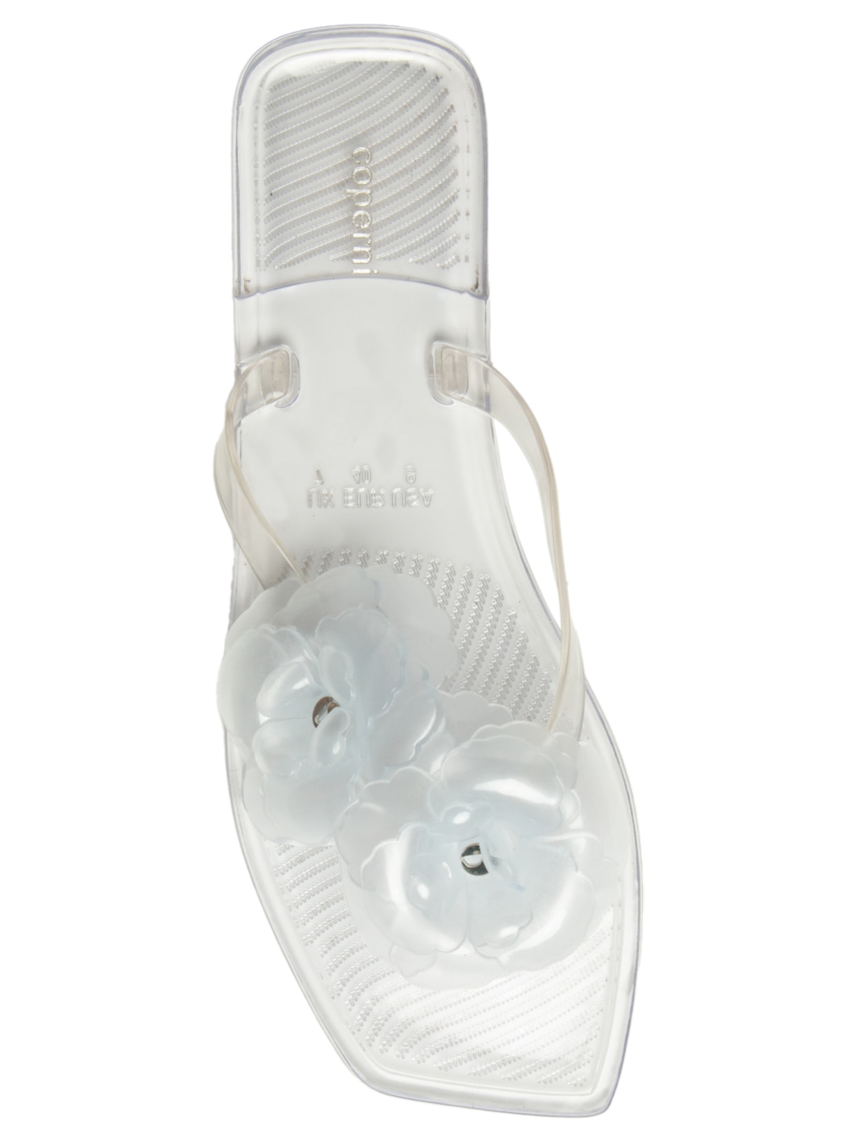 Sandália Feminina Flower Flat Off White Coperni