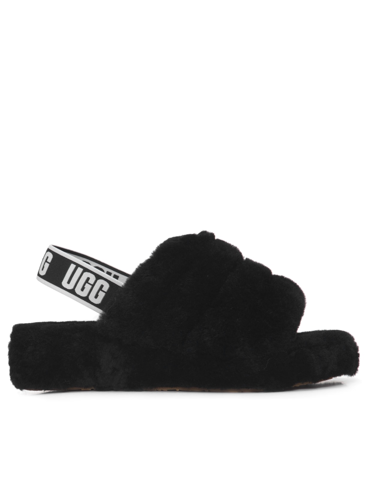 Sandália Feminina Fluff Yeah Slide - Preto