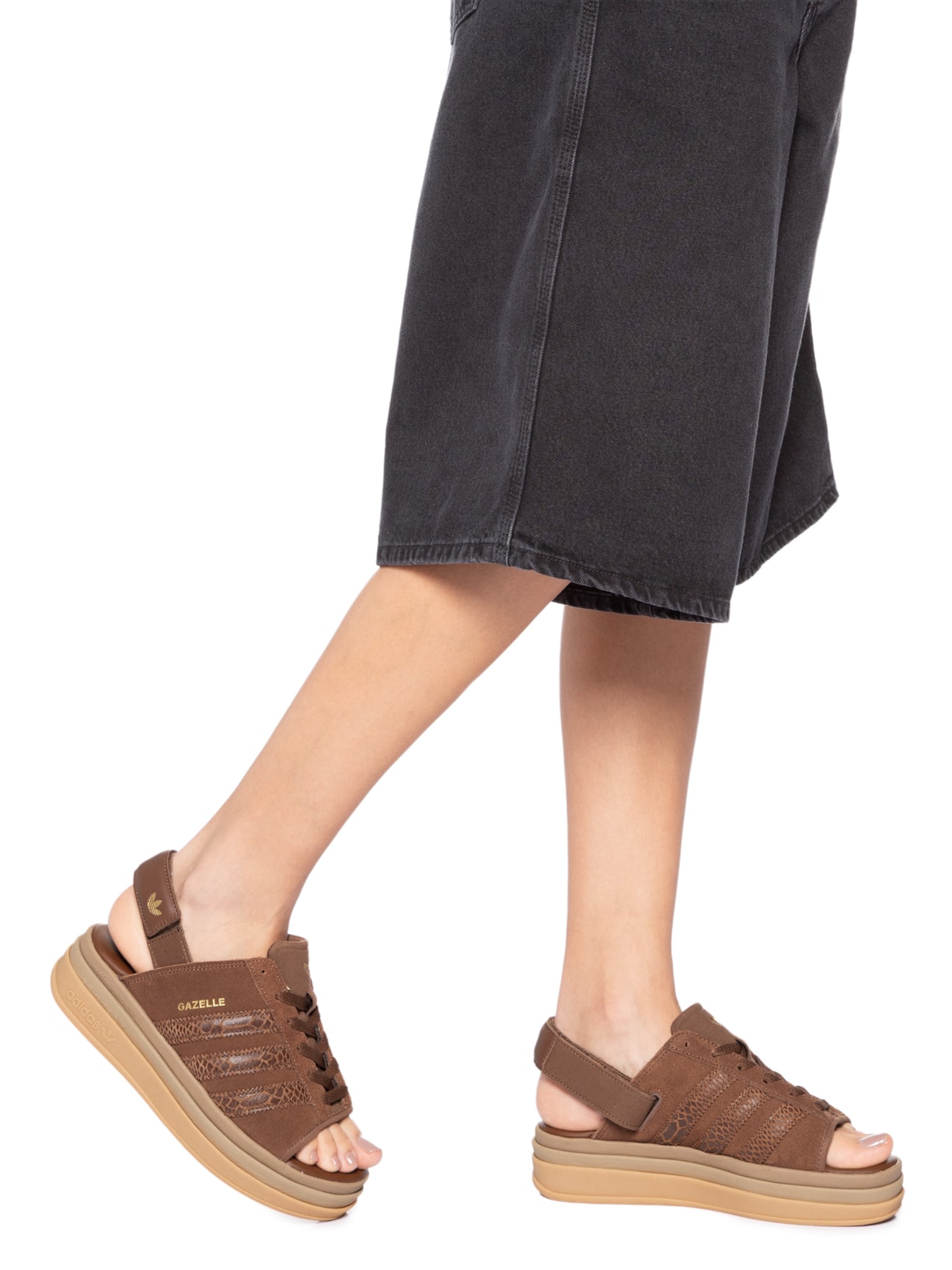 Sandália Feminina Gazelle Bold Marrom Adidas Originals