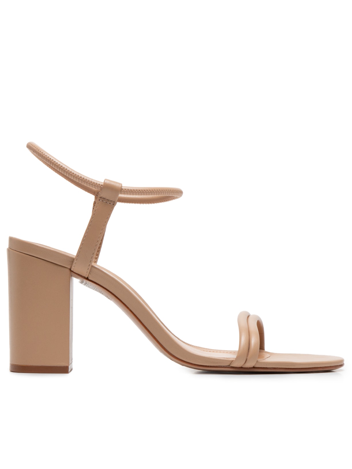 Sandália Feminina Gimenez Salto Bloco Médio - Bege