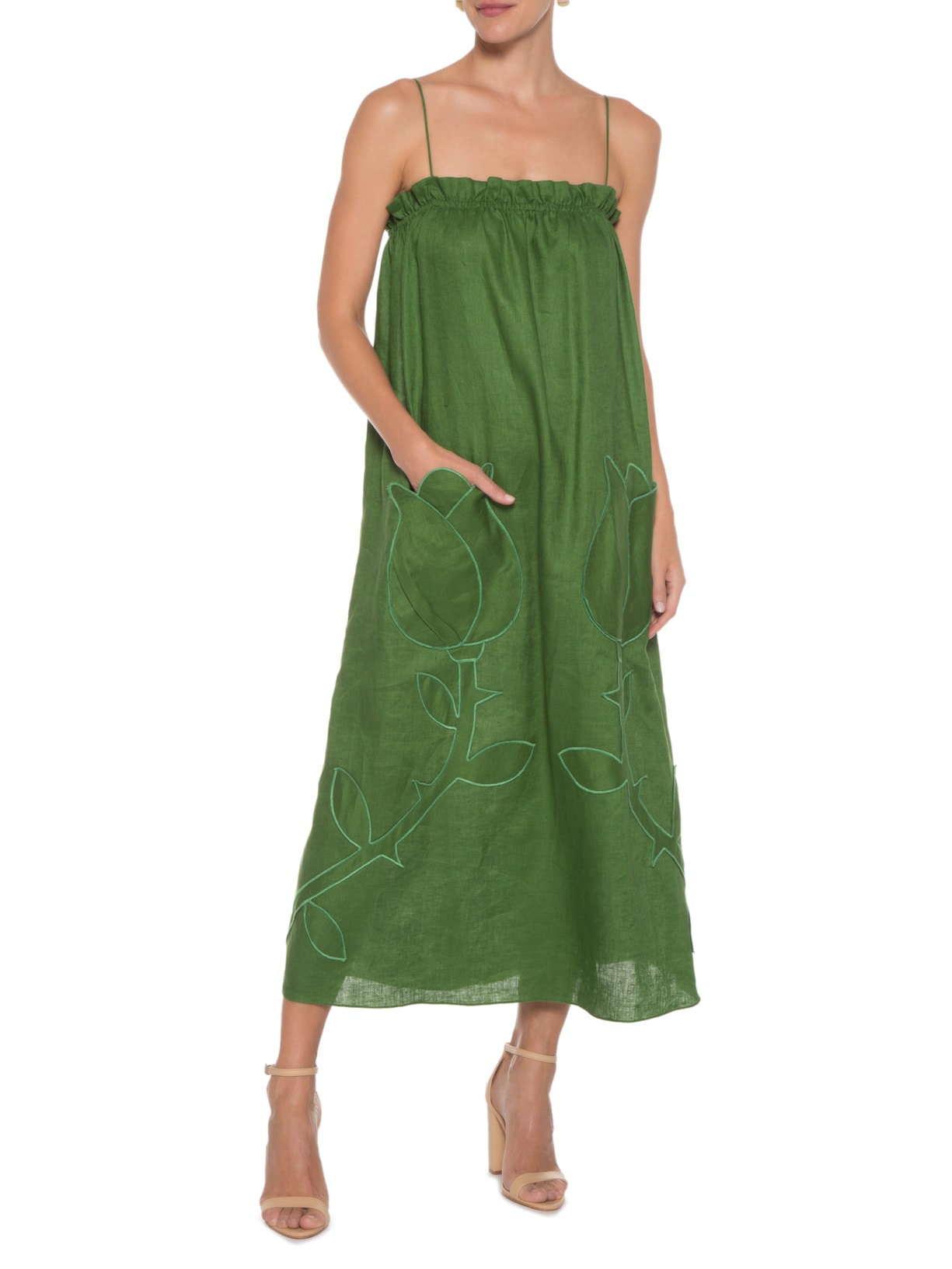 Sandália Feminina Gisele Couro Bege Schutz