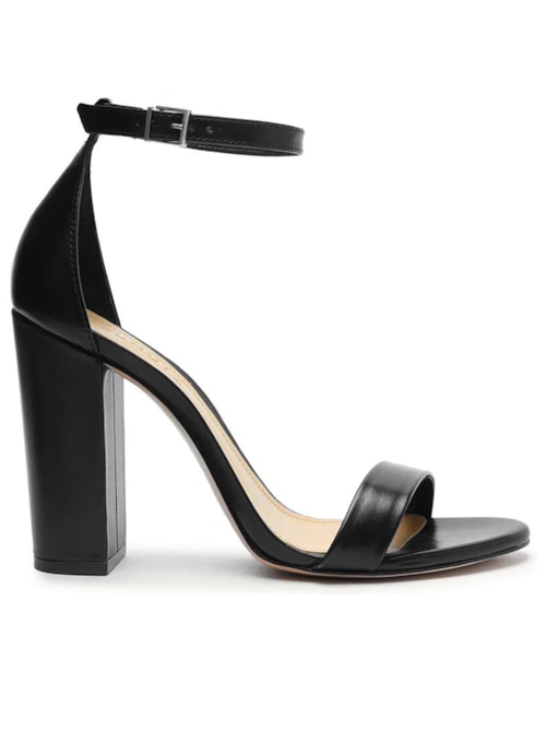Sandália Feminina Gisele Couro - Preto