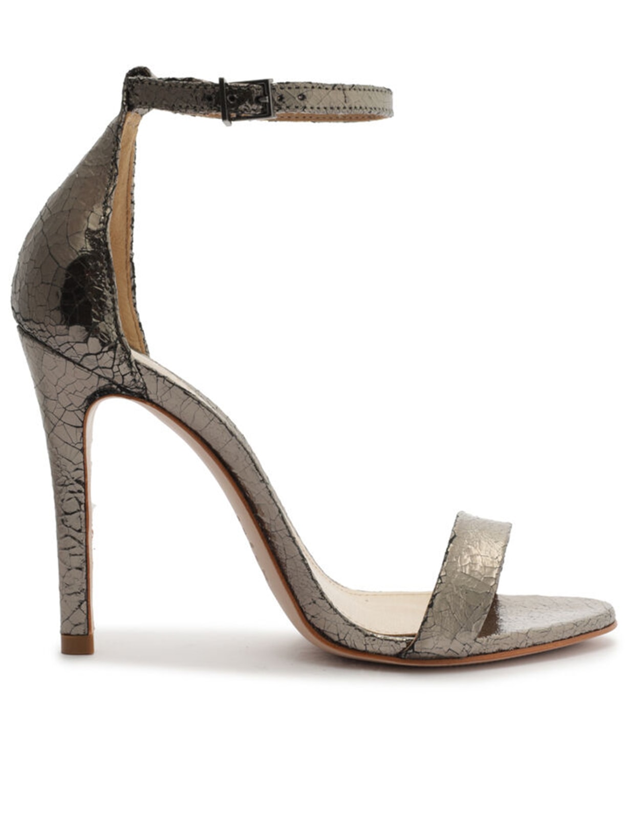 Sandália Feminina Gisele Crinkle - Cinza