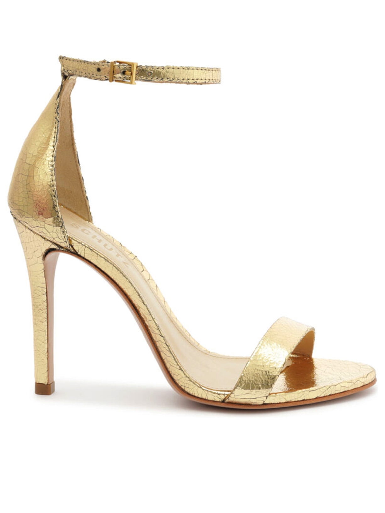 Sandália Feminina Gisele Crinkle - Dourado