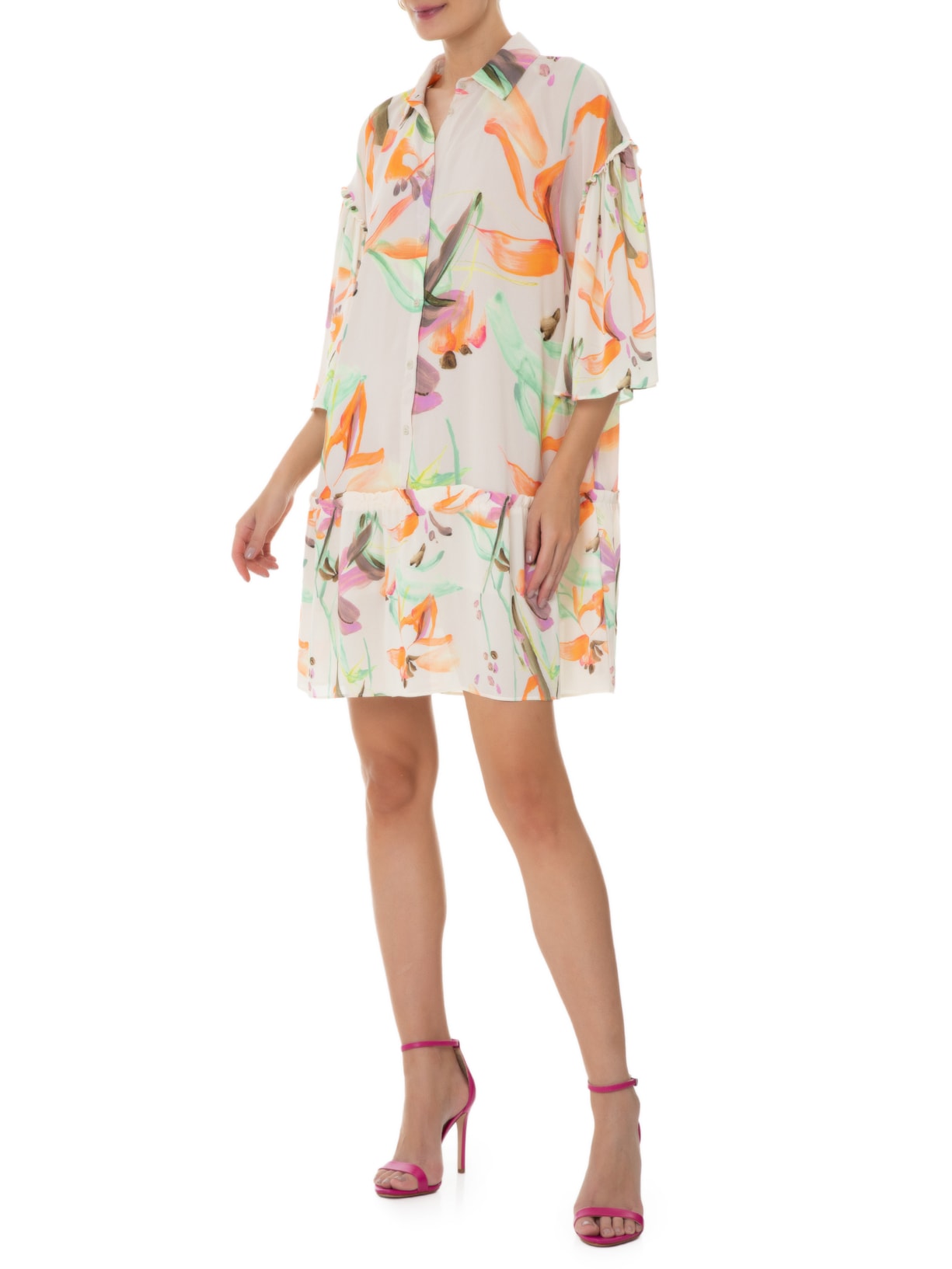 Sandália Feminina Gisele Deluxe Nappa Rosa Schutz