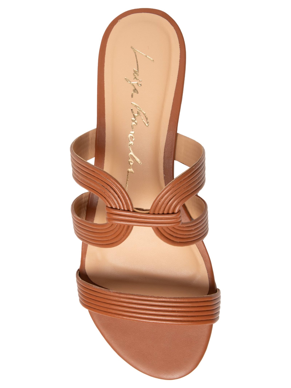 Sandália Feminina Grease Caramelo Marrom Luiza Barcelos