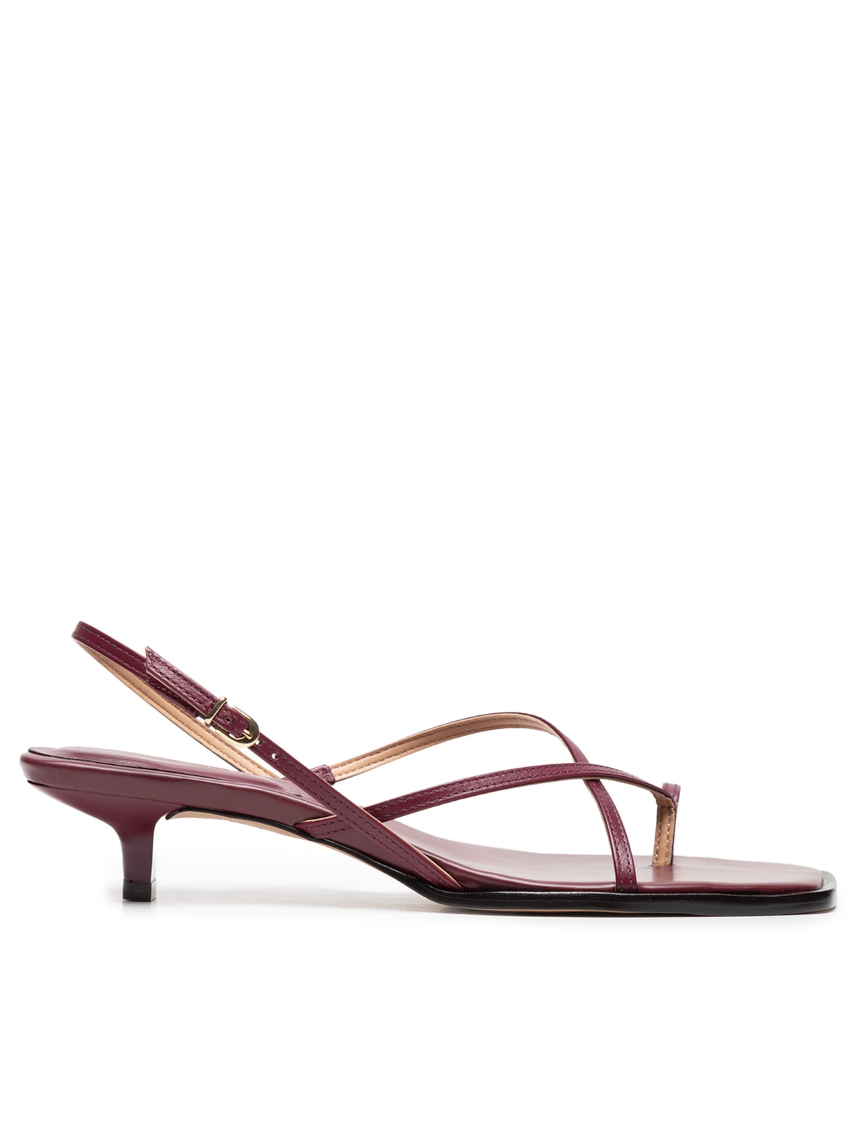 Sandália Feminina Grease Kitten Heel - Vinho