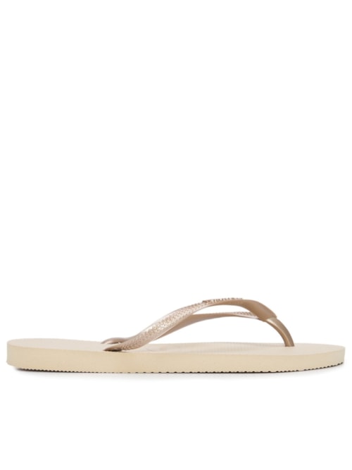 Sandália Feminina Havaianas Slim - Dourado