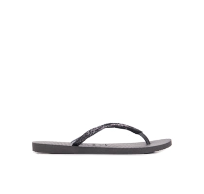 Sandália Feminina Havaianas Slim Glitter - Preto