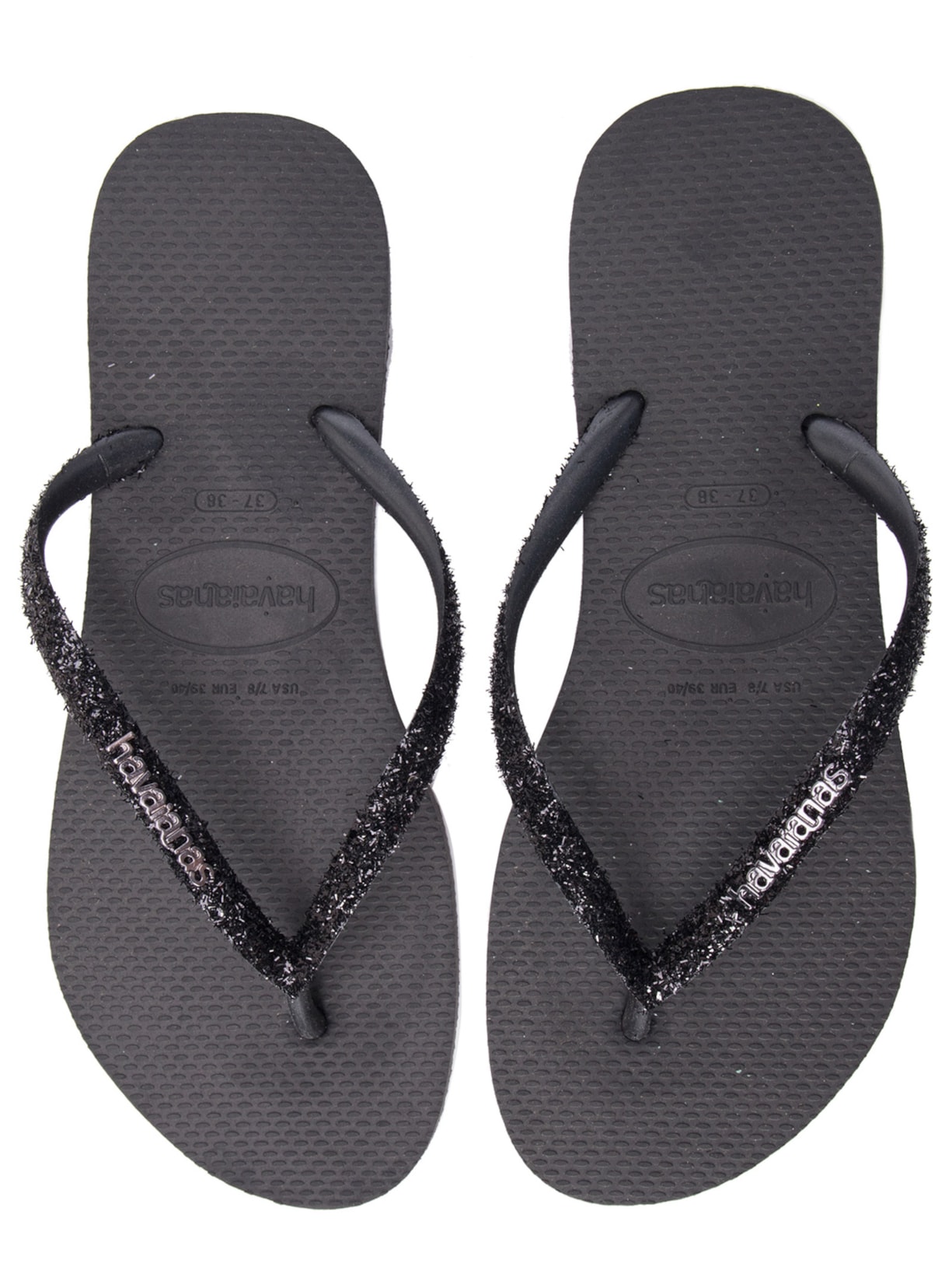 Sandália Feminina Havaianas Slim Glitter Preto Havaianas