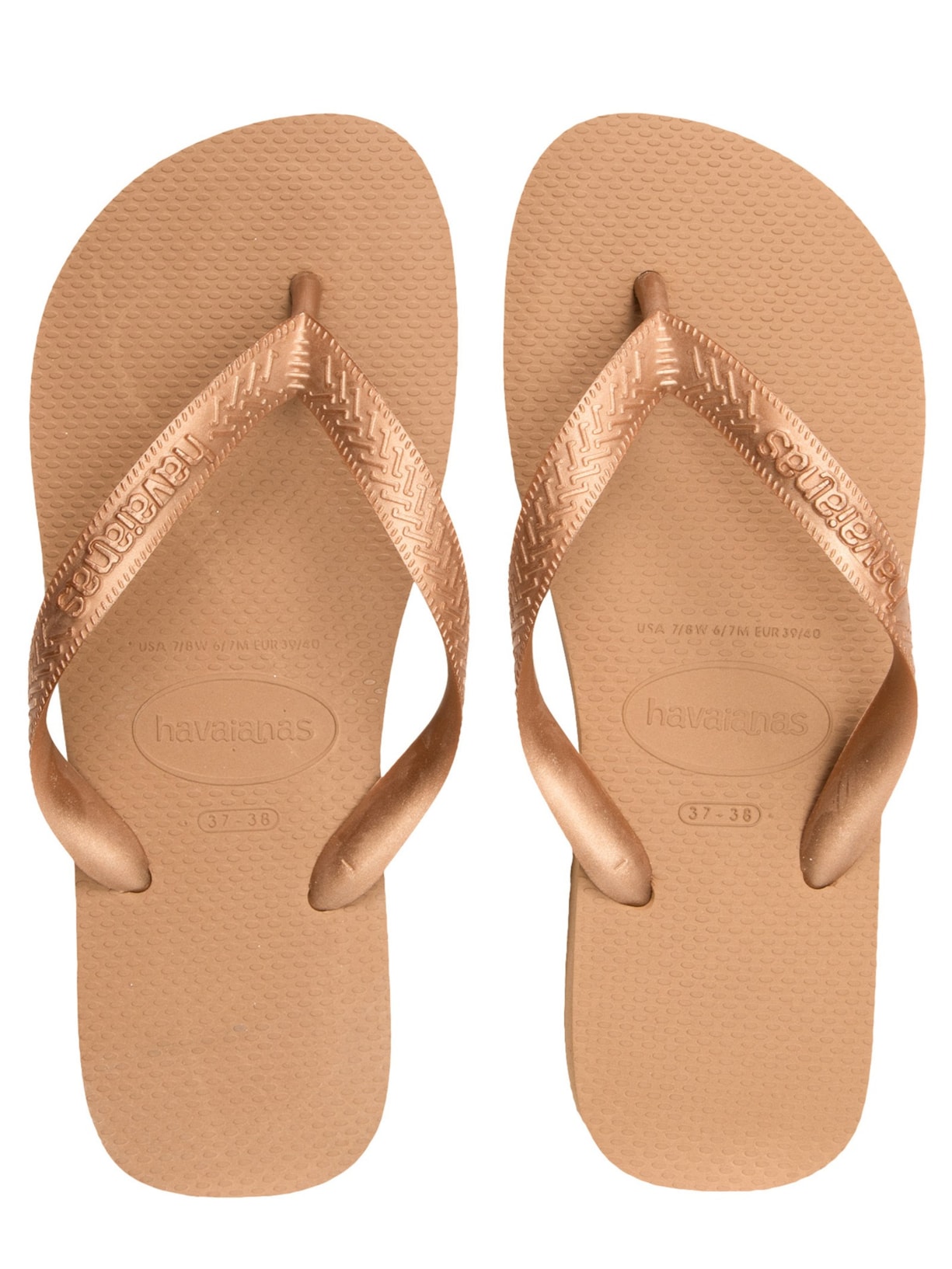 Sandália Havaianas Feminina Top Havaiana Dourado