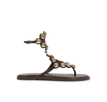 Sandália Feminina Heavy Suede - Marrom