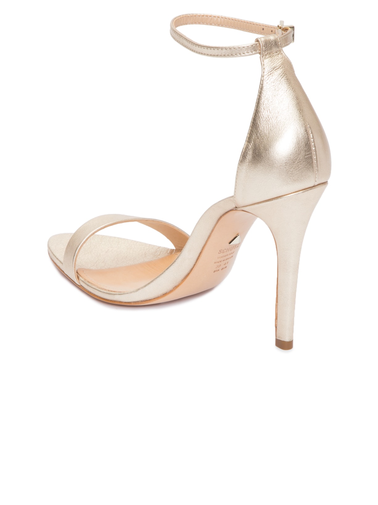 Sandália Feminina Isabelli Couro Dourado Schutz