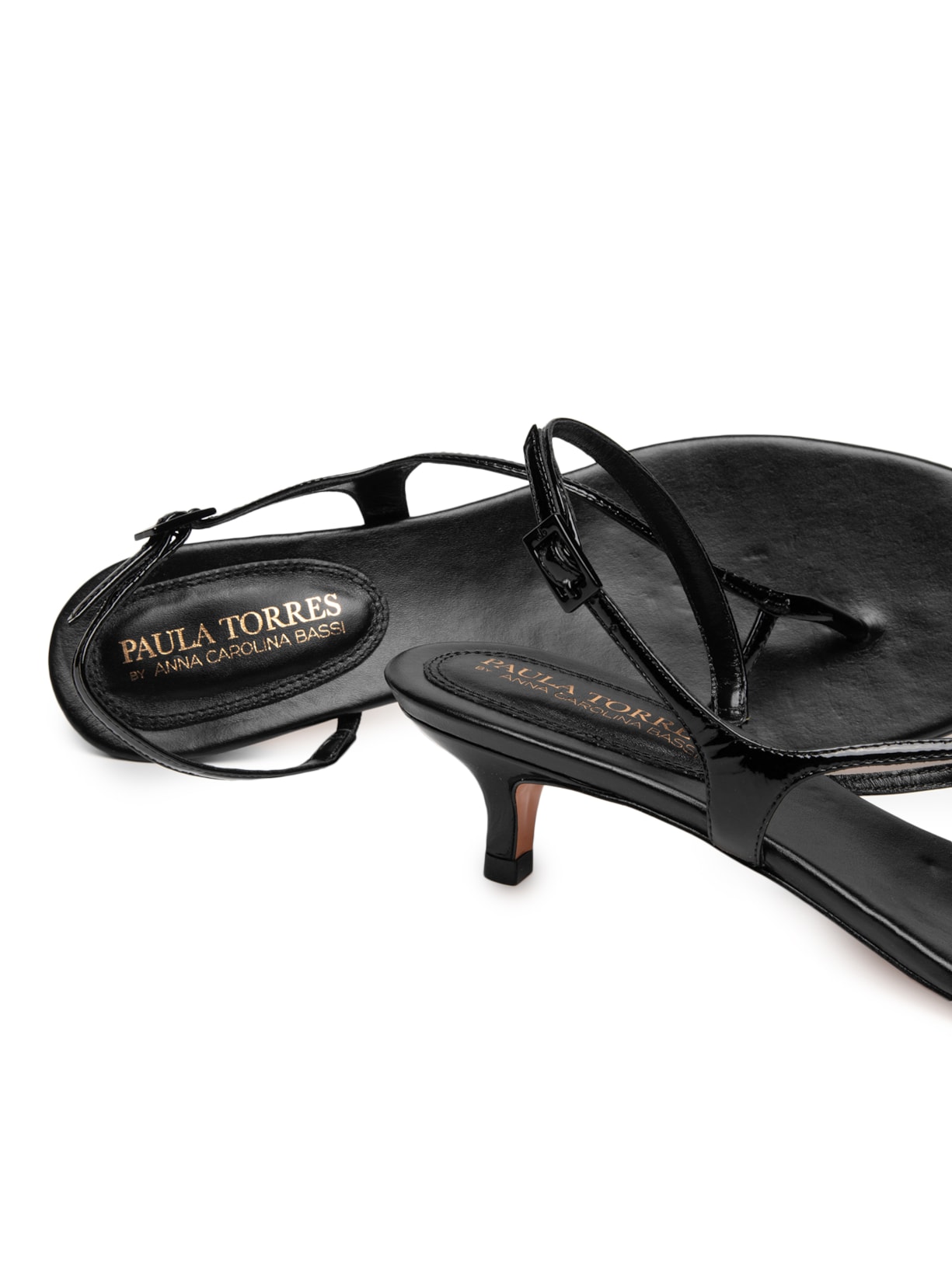 Sandália Feminina Kitty – Preto Paula Torres + Carol Bassi