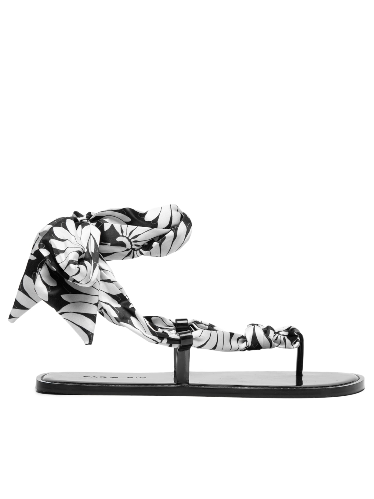 Sandália Feminina Lenço Copacabana - Preto