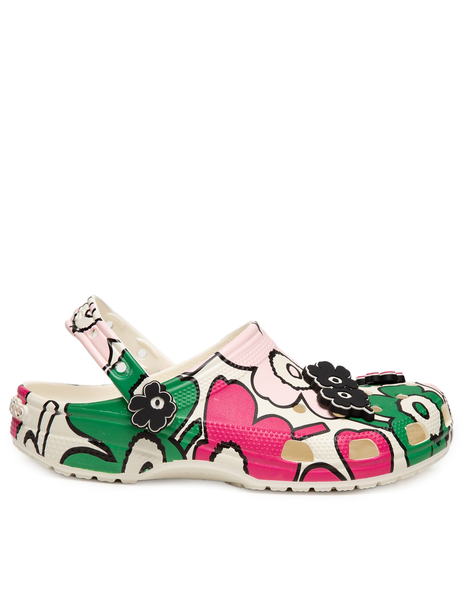 Crocs - Sandália Feminina Marimekko Classic Clog - Off White