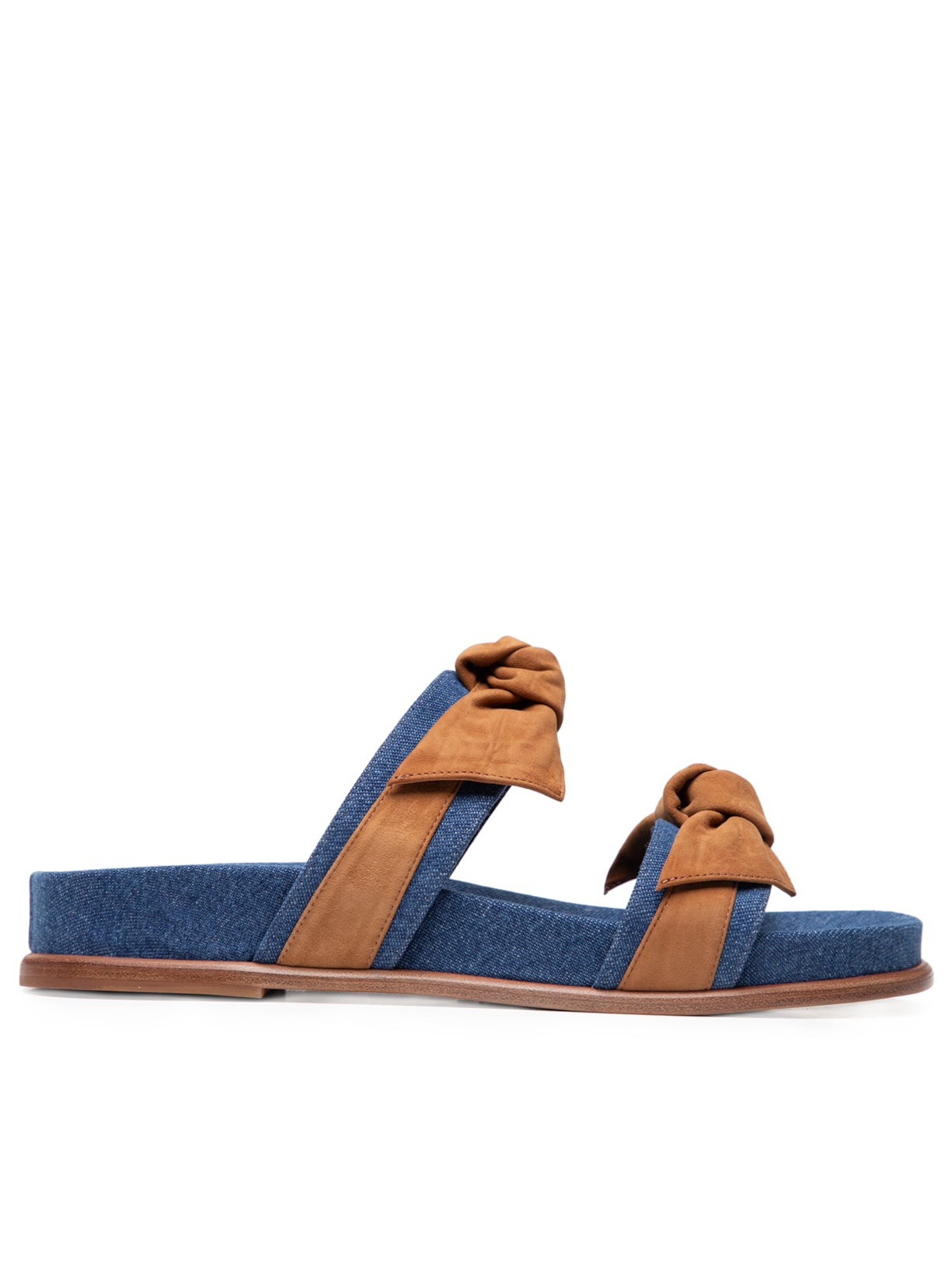 Sandália Feminina Maxi Clarita Sport Jeans Vintage - Azul