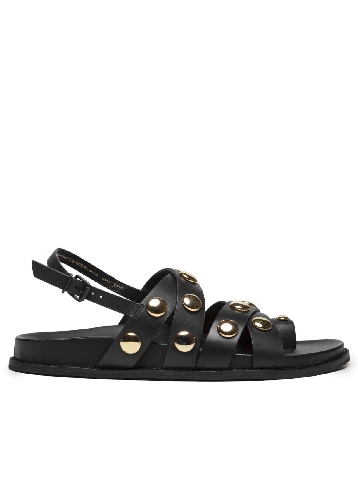 Sandália Feminina Maxi Tachas - Preto