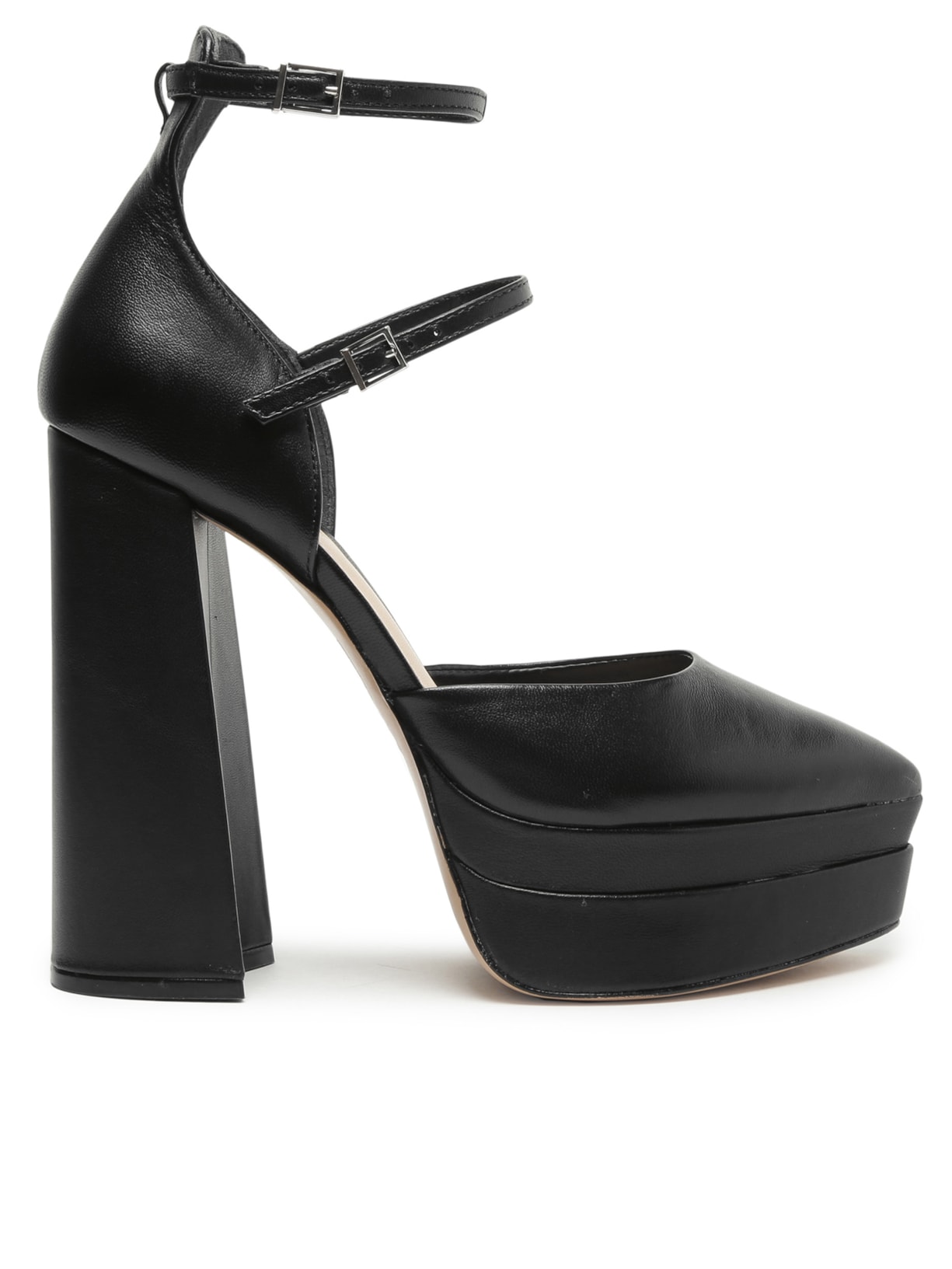 Sandália Feminina Meia Pata Elyesee Couro - Preto