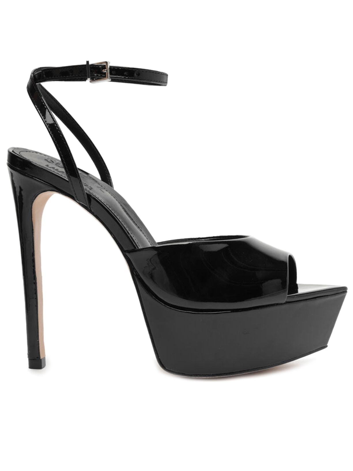 Sandália Feminina Meia Pata Taliana Verniz - Preto