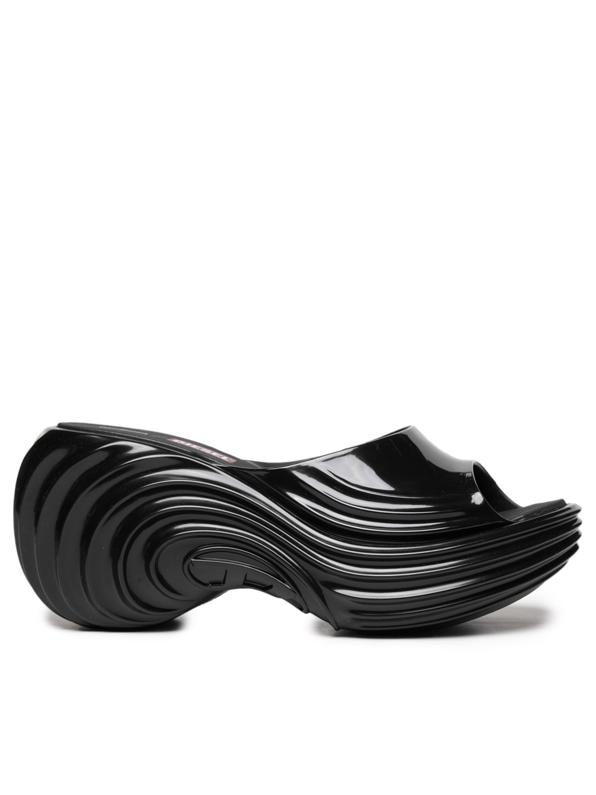 Sandália feminina Melissa Quantum Plataform Preto Melissa + Diesel