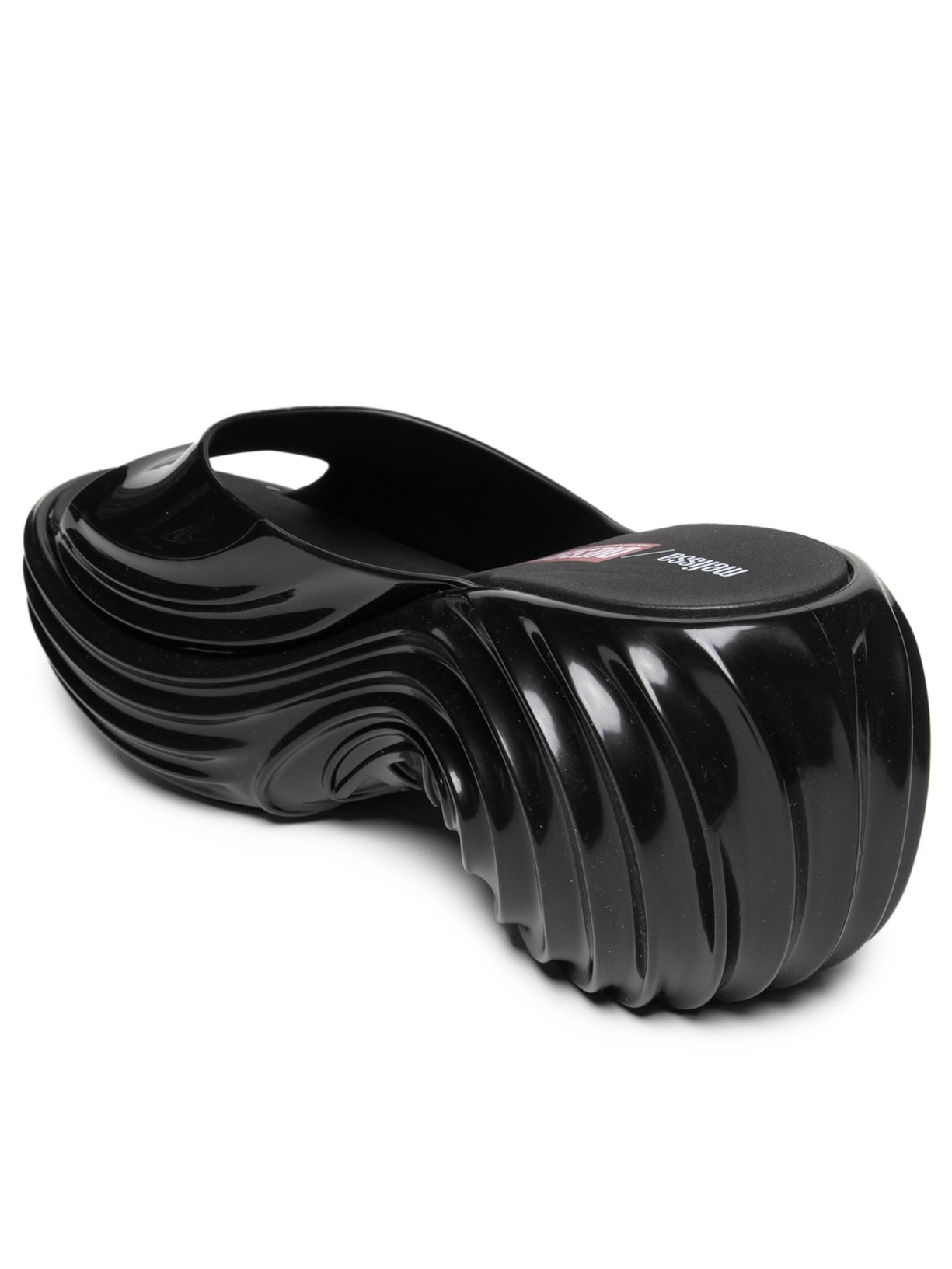 Sandália feminina Melissa Quantum Plataform Preto Melissa + Diesel