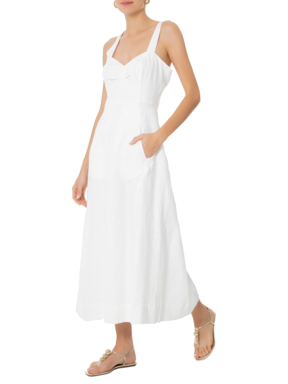 Sandália Feminina Meta Strech Oth Dourado Schutz