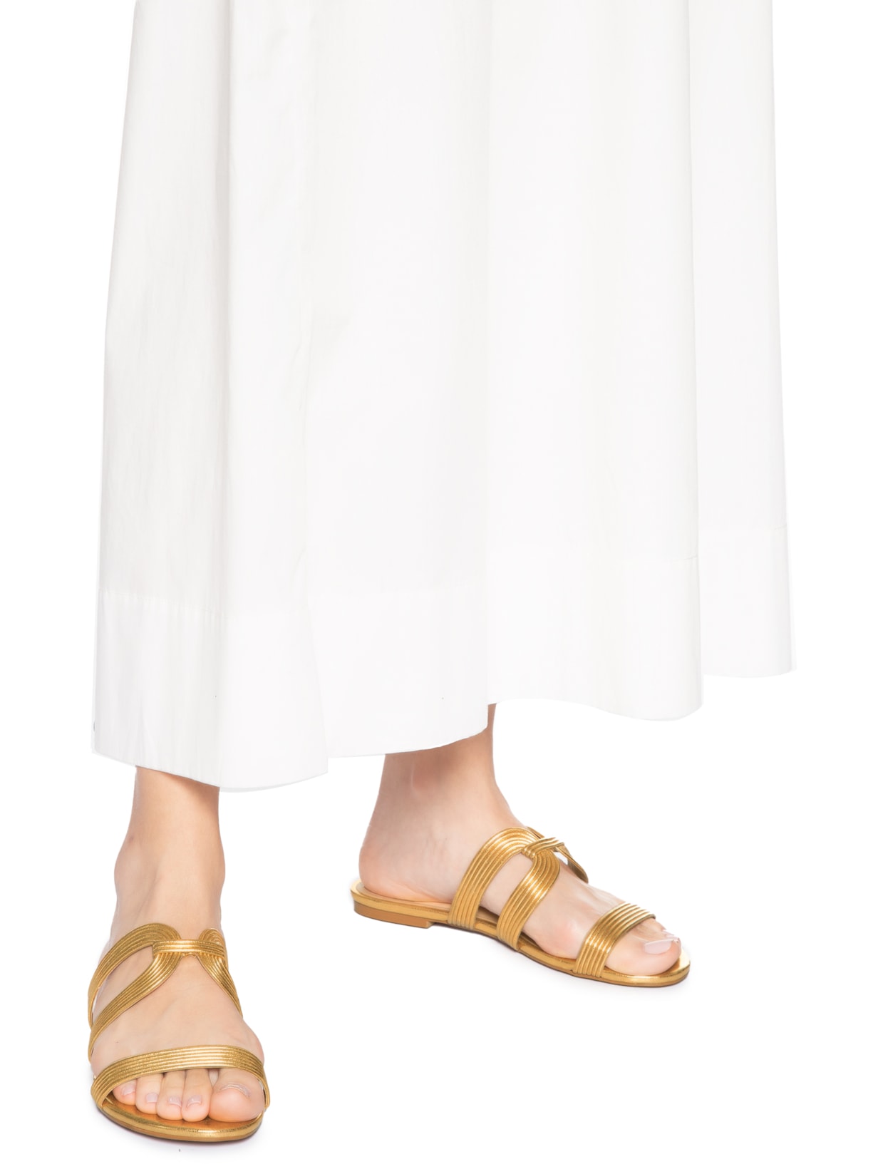 Sandália Feminina Metacolor Dourado Luiza Barcelos