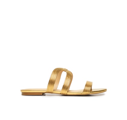 Sandália Feminina Metacolor - Dourado