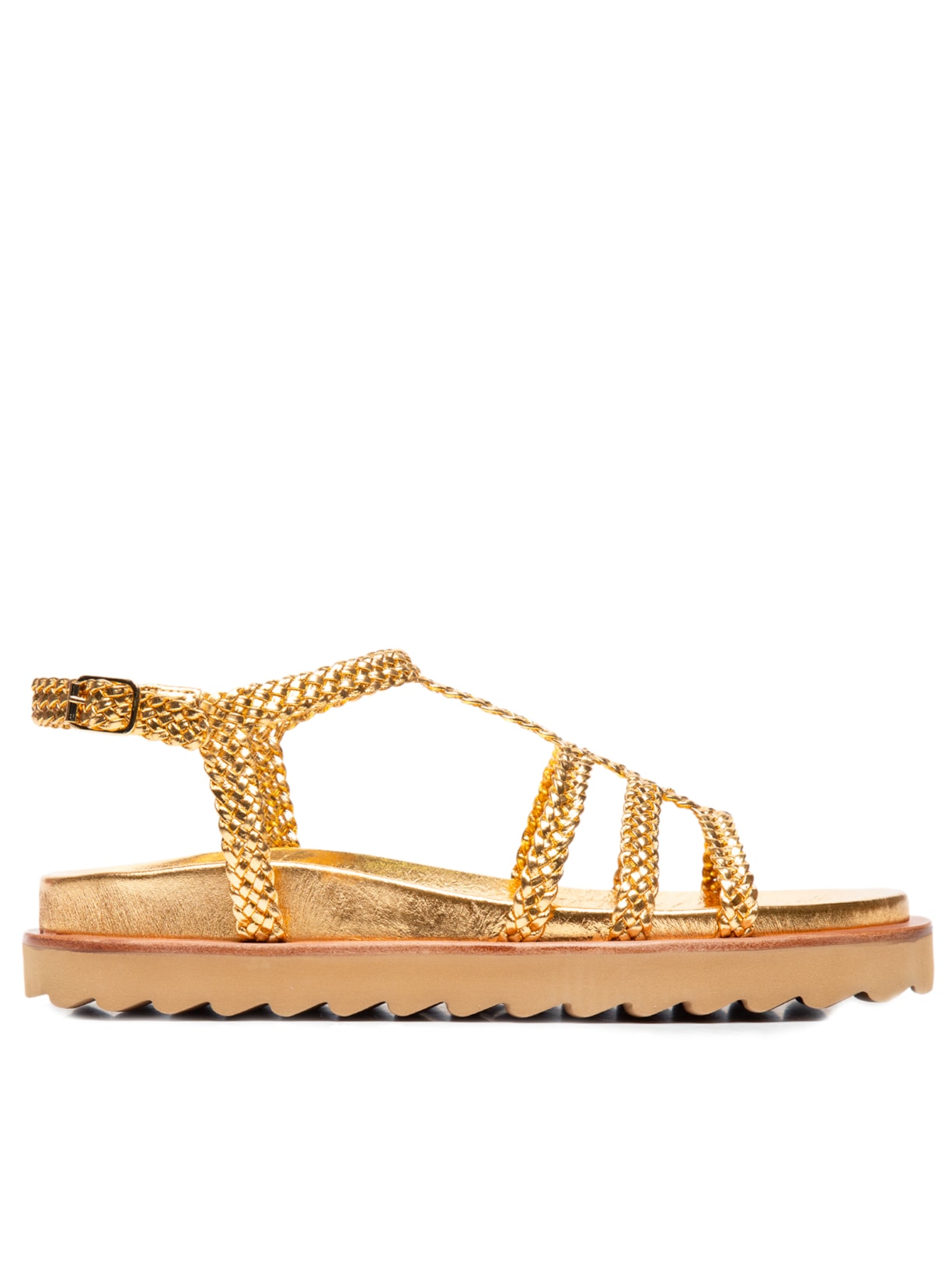 Sandália Feminina Metal Bala - Dourado