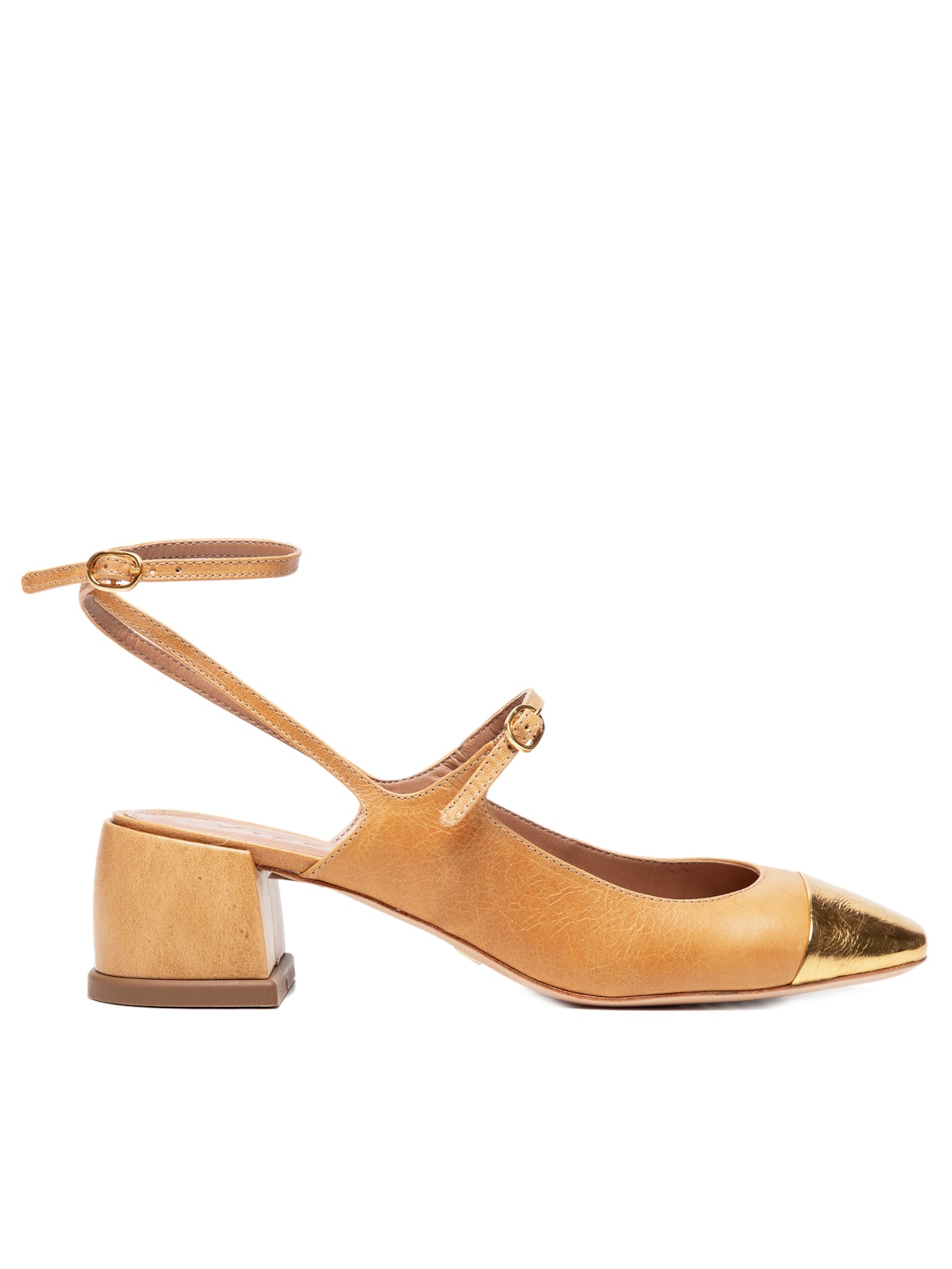 Sandália Feminina Metal Bala - Marrom