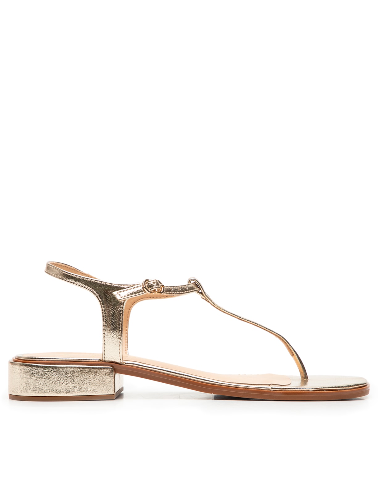 Sandália Feminina Metalcolor - Dourada