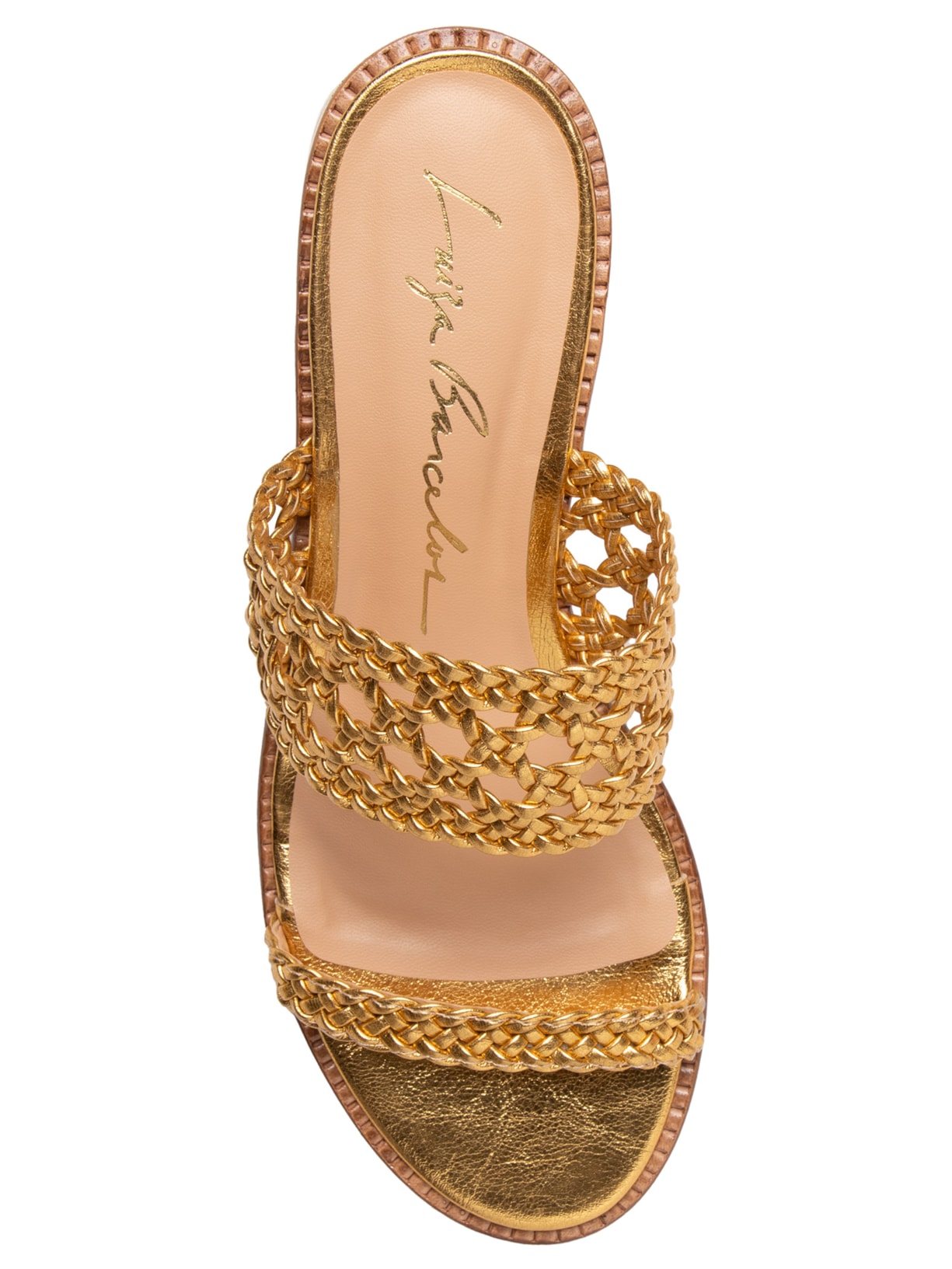 Sandália Feminina Metalcolor Dourado Luiza Barcelos