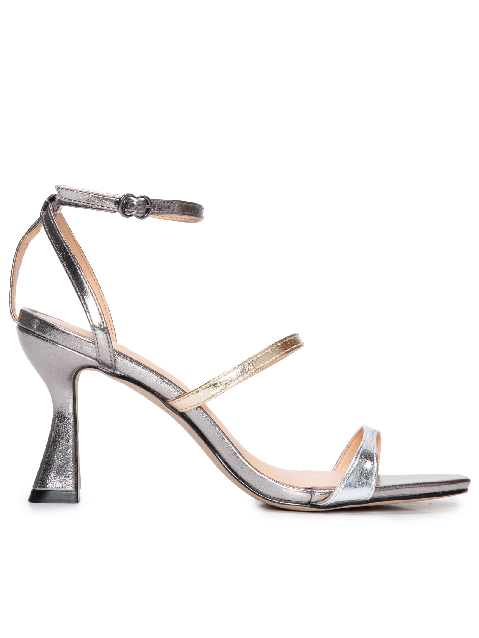 Sandália Metalcolor Nude Metalc - Luiza Barcelos - Prata