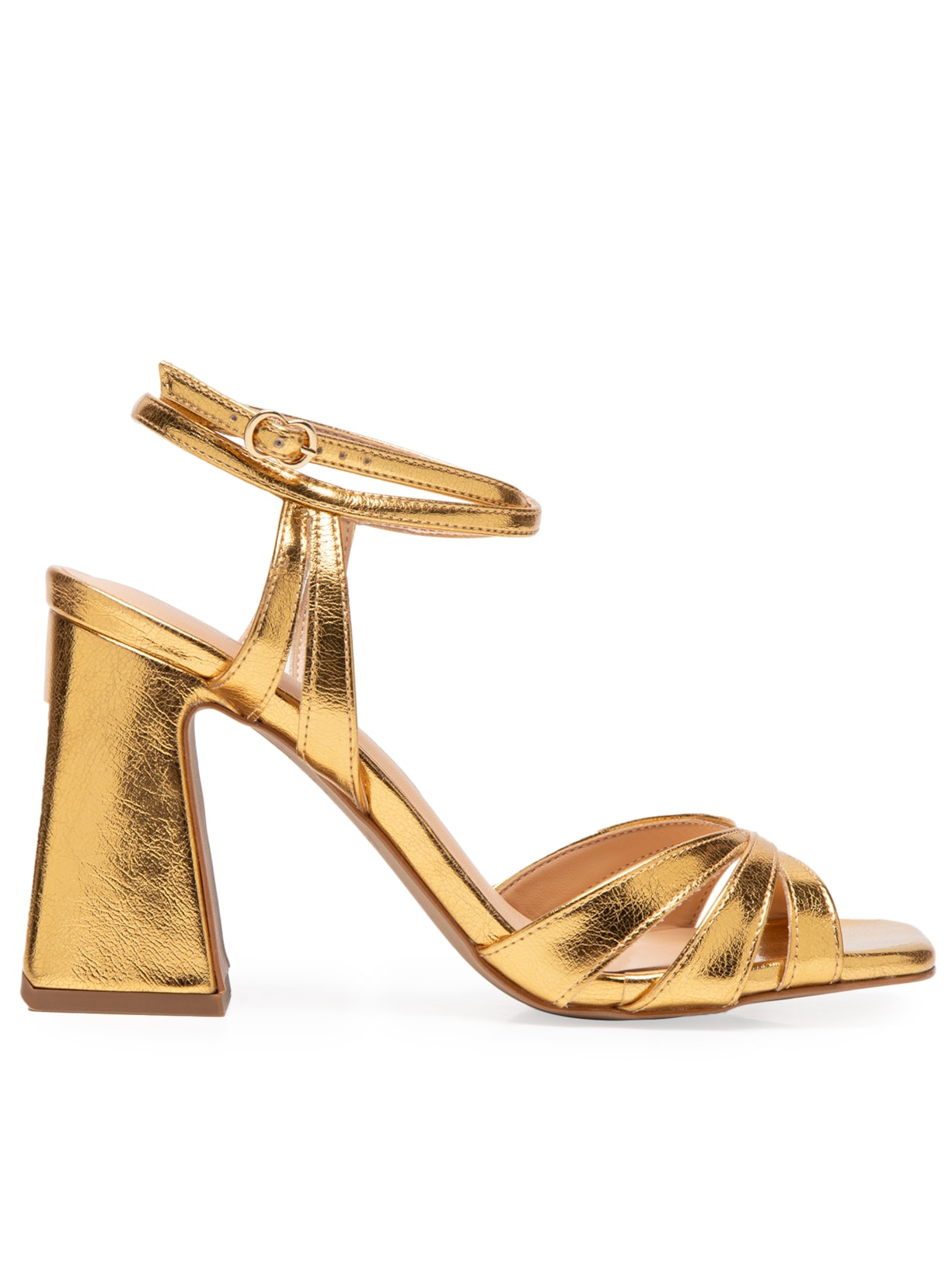 Sandália Feminina Metalcolor Ouro - Dourado