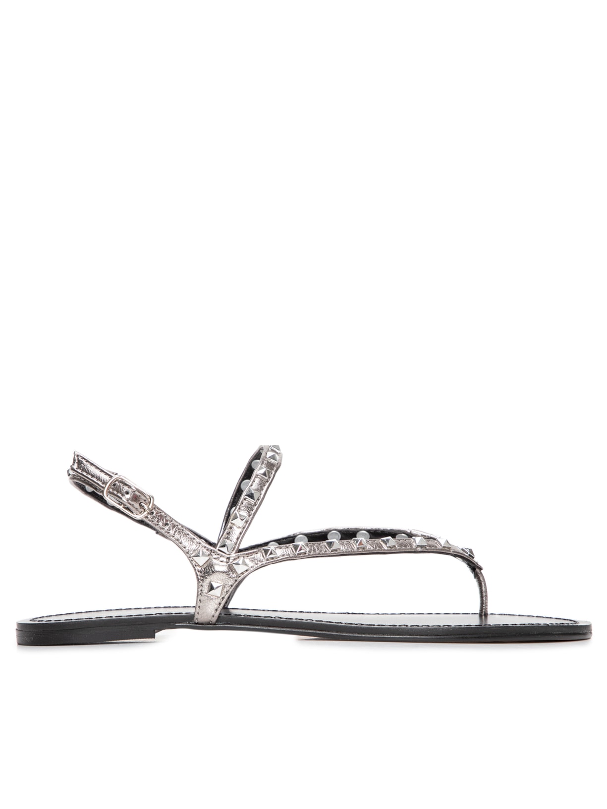 Sandália Feminina Metalcolor - Prata