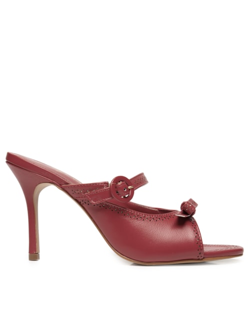 Sandália Feminina Metalcolor - Vermelho