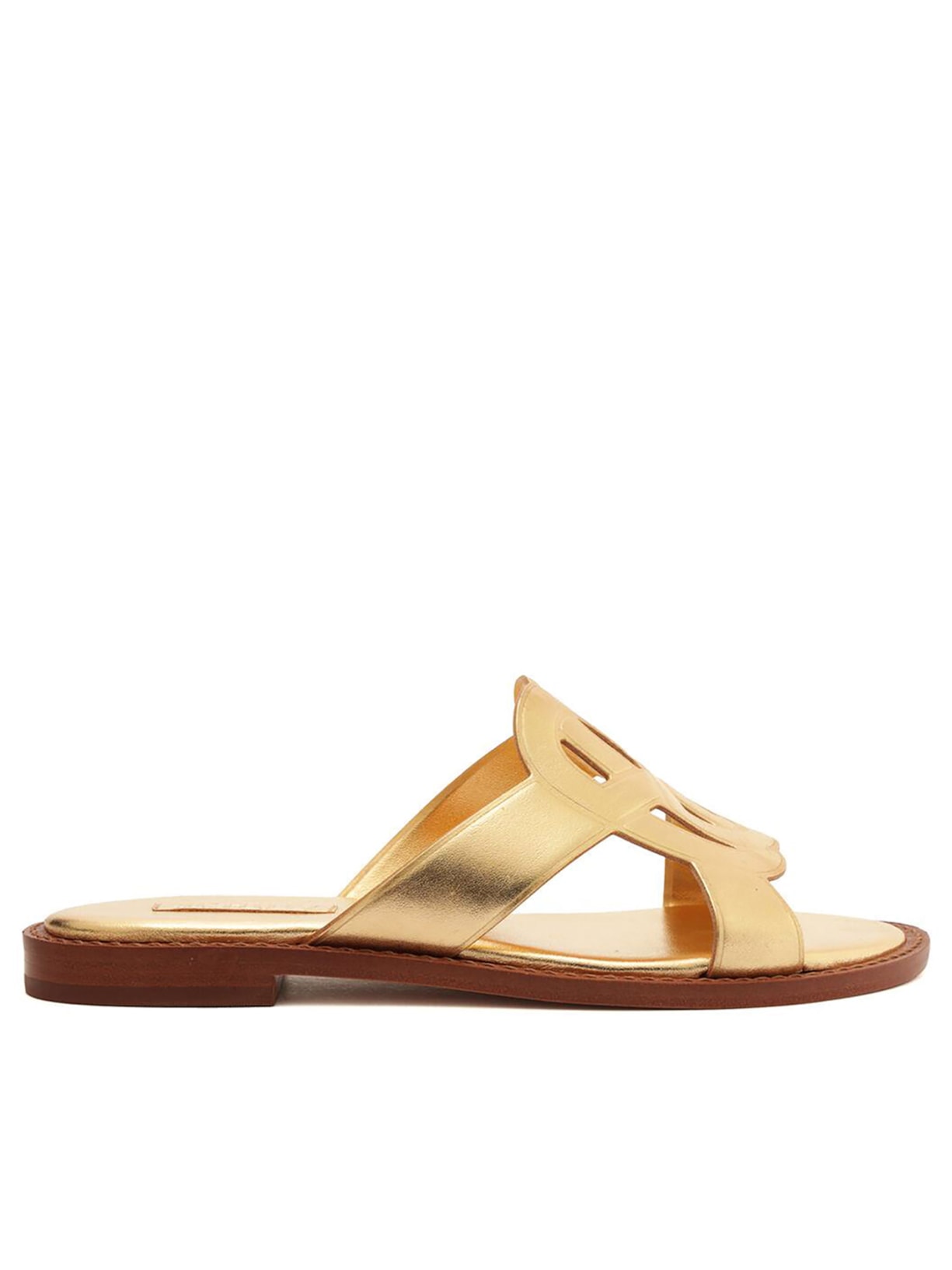 Sandália Feminina Metalic Napa - Dourado