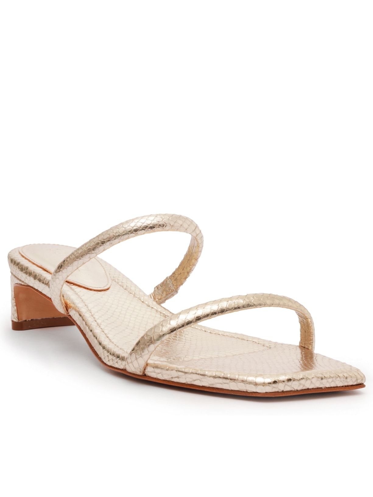 Sandália Feminina Metallic Matt Snake Other Dourado Schutz