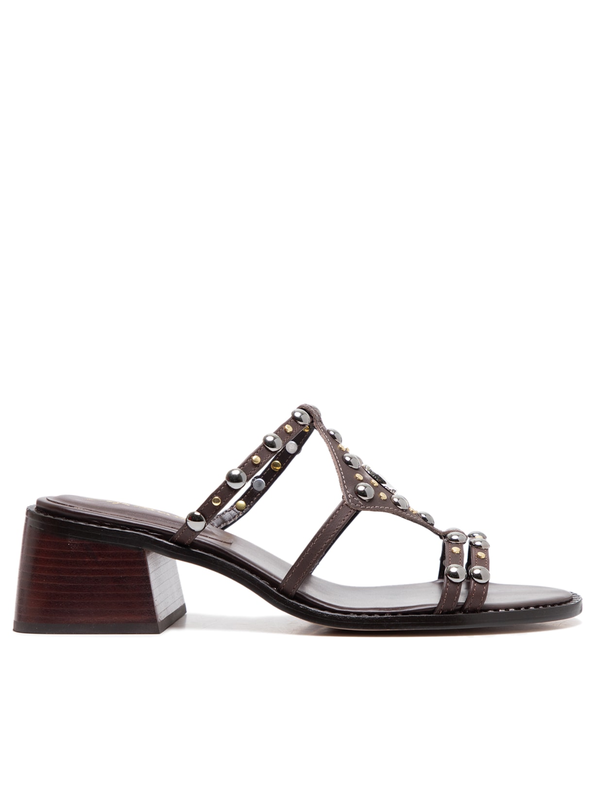 Sandália Feminina Mule Boho - Marrom